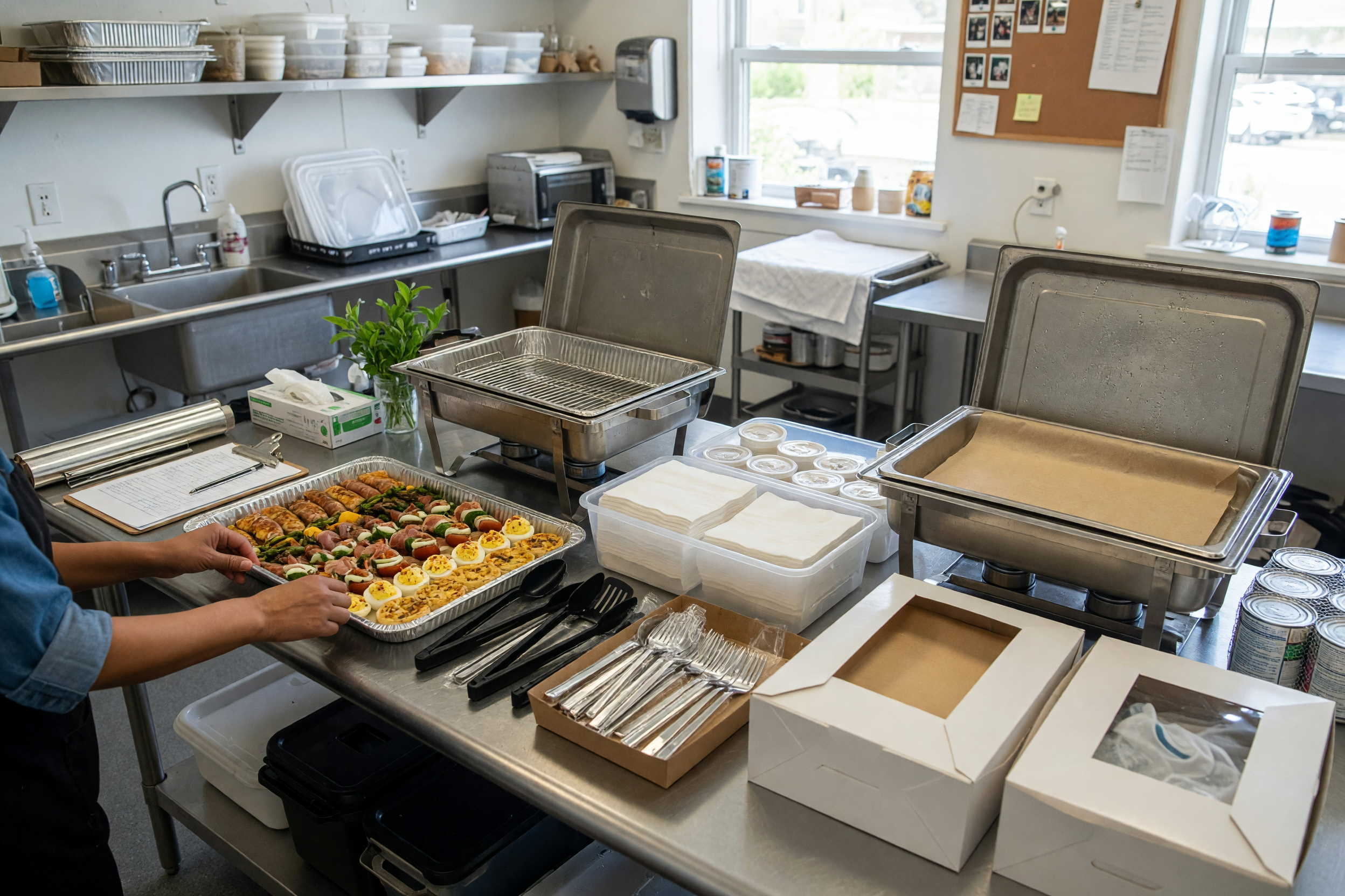 Anunciar catering: menú, pedido mínimo y entrega