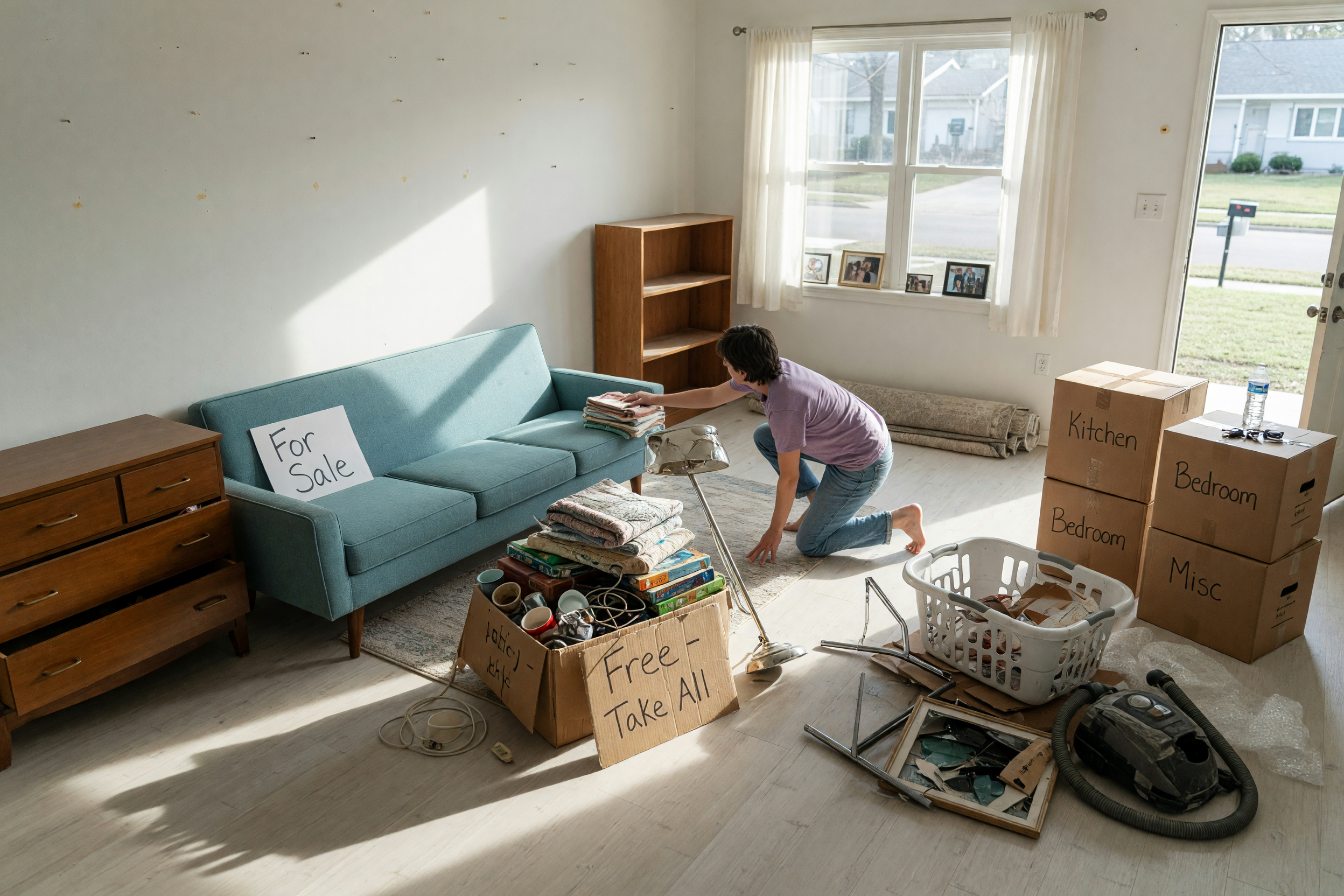 Moving Out? Sell It, Give It Away, or Toss It: A Weekend Playbook