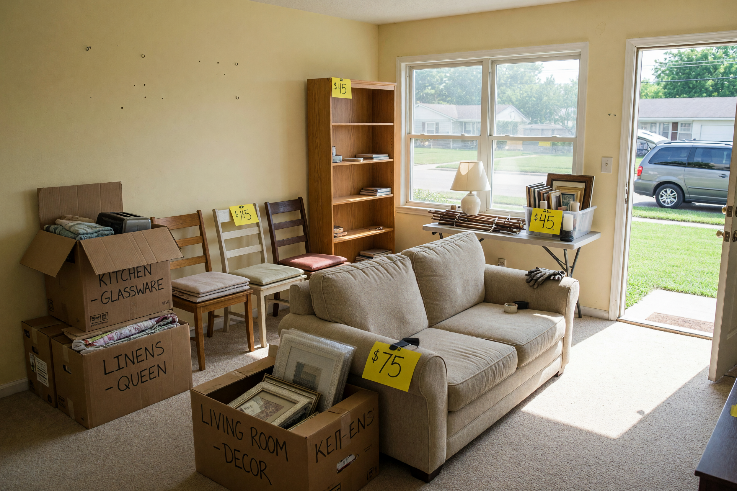 Moving Sale Near Me: List Furniture, Boxes & Pickup Times