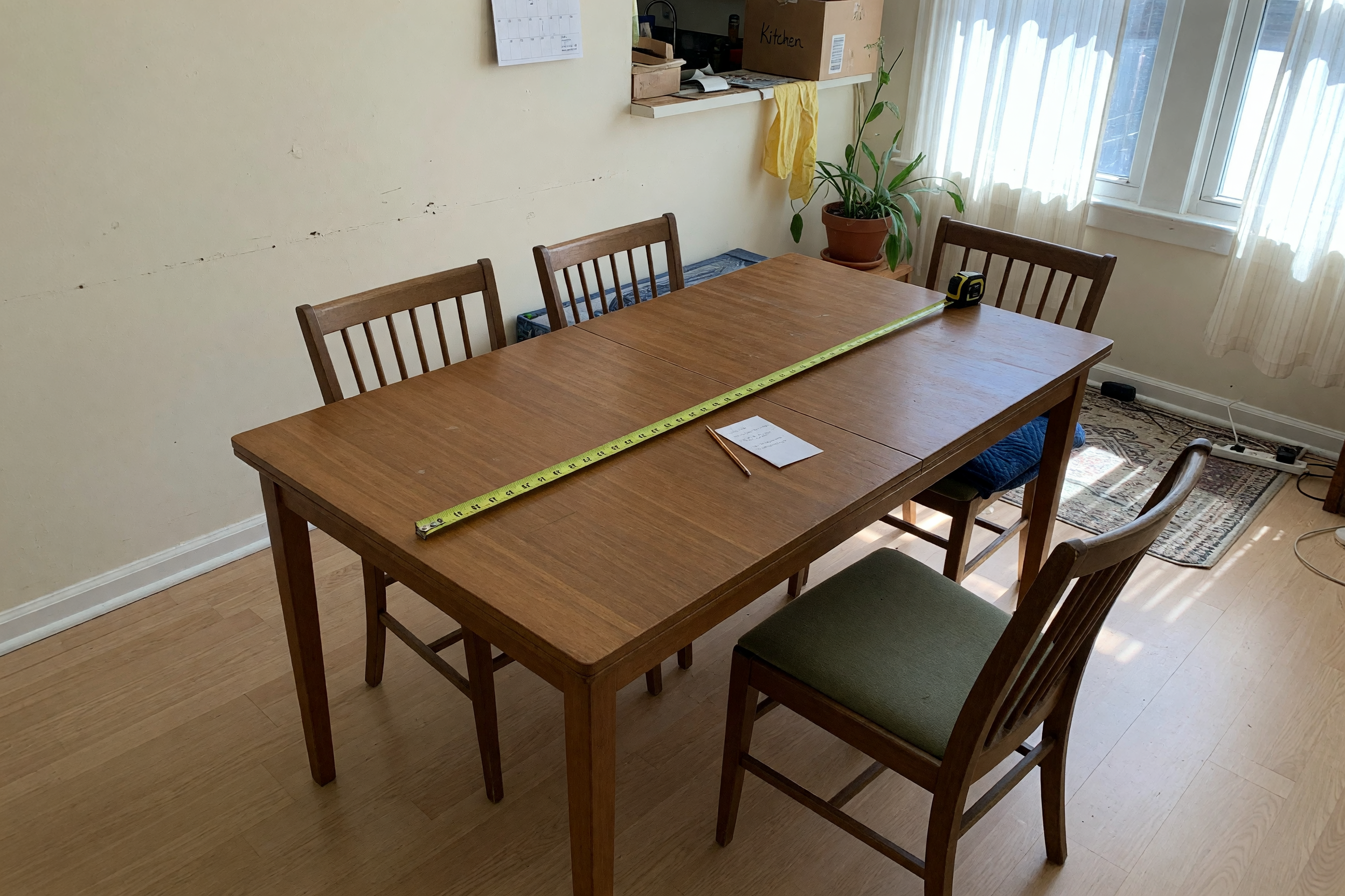 Vender mesa de comedor usada: medidas y recogida