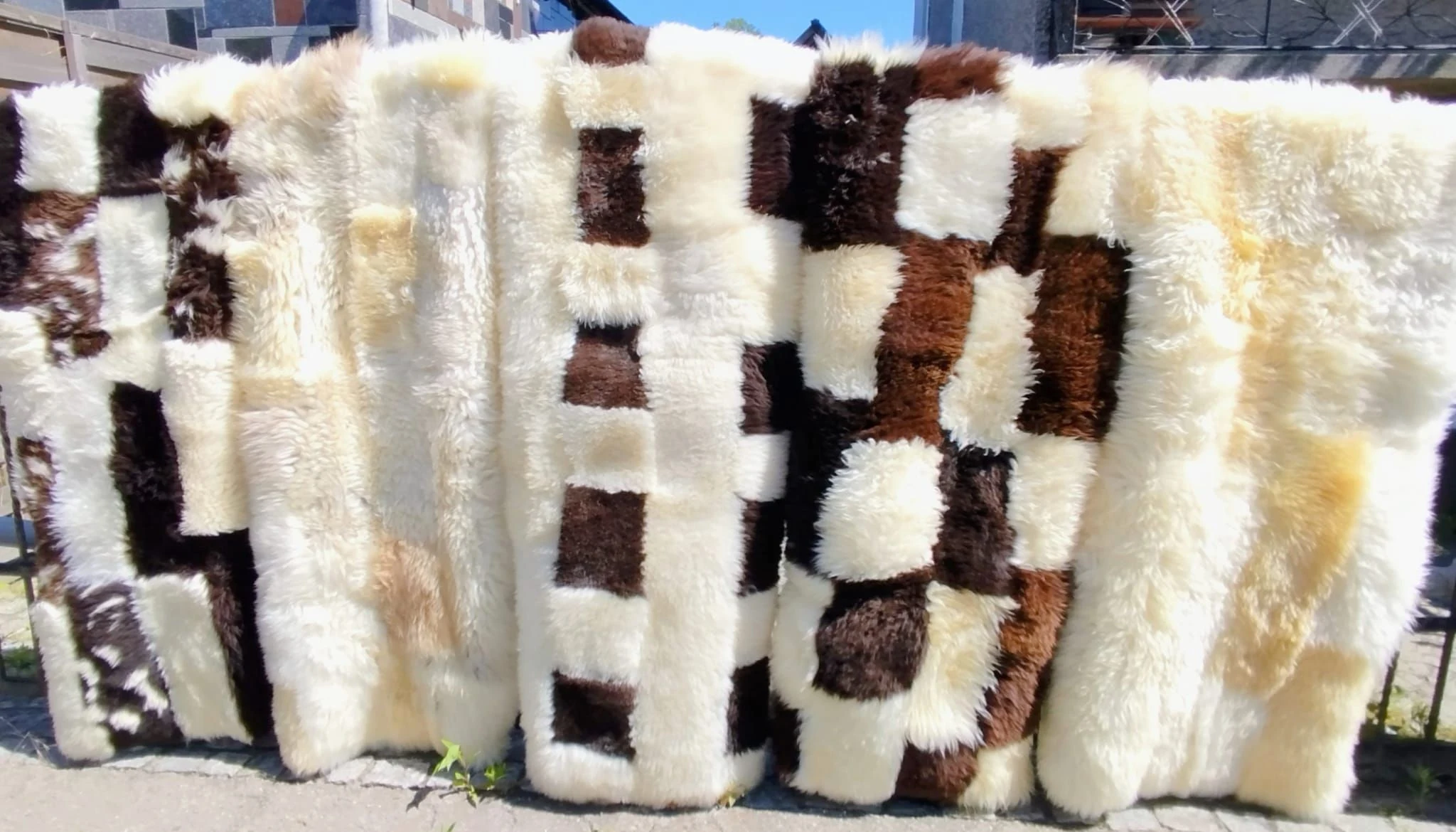 Decor & Home for Sale in Huntsville: Premium Patchwork Sheepskin rugs/decoration — Brixaz
