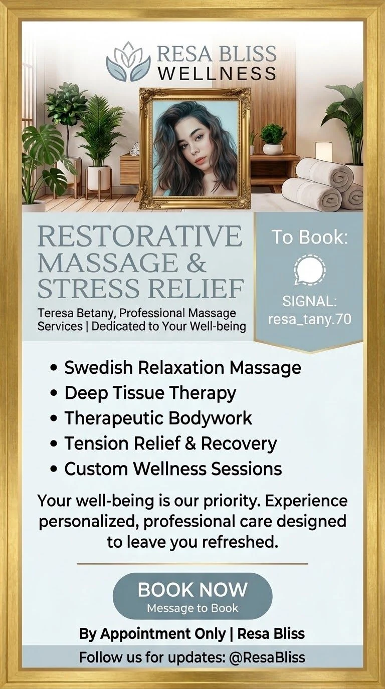 Servicio de masajes Resa bliss