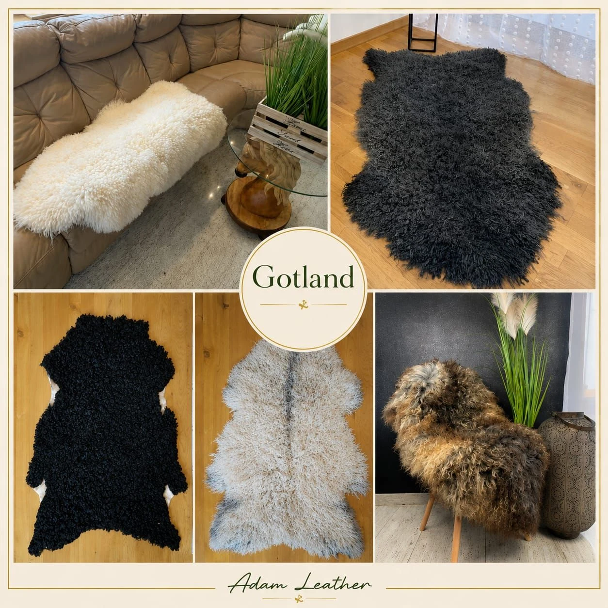 Decor & Home for Sale in Huntsville: Curly Gotland Sheepskins, High Quality Home Decor — Brixaz